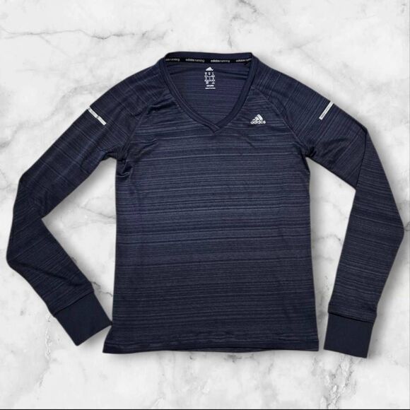 Adidas Tops - Adidas Medium Running Blue Long Sleeve